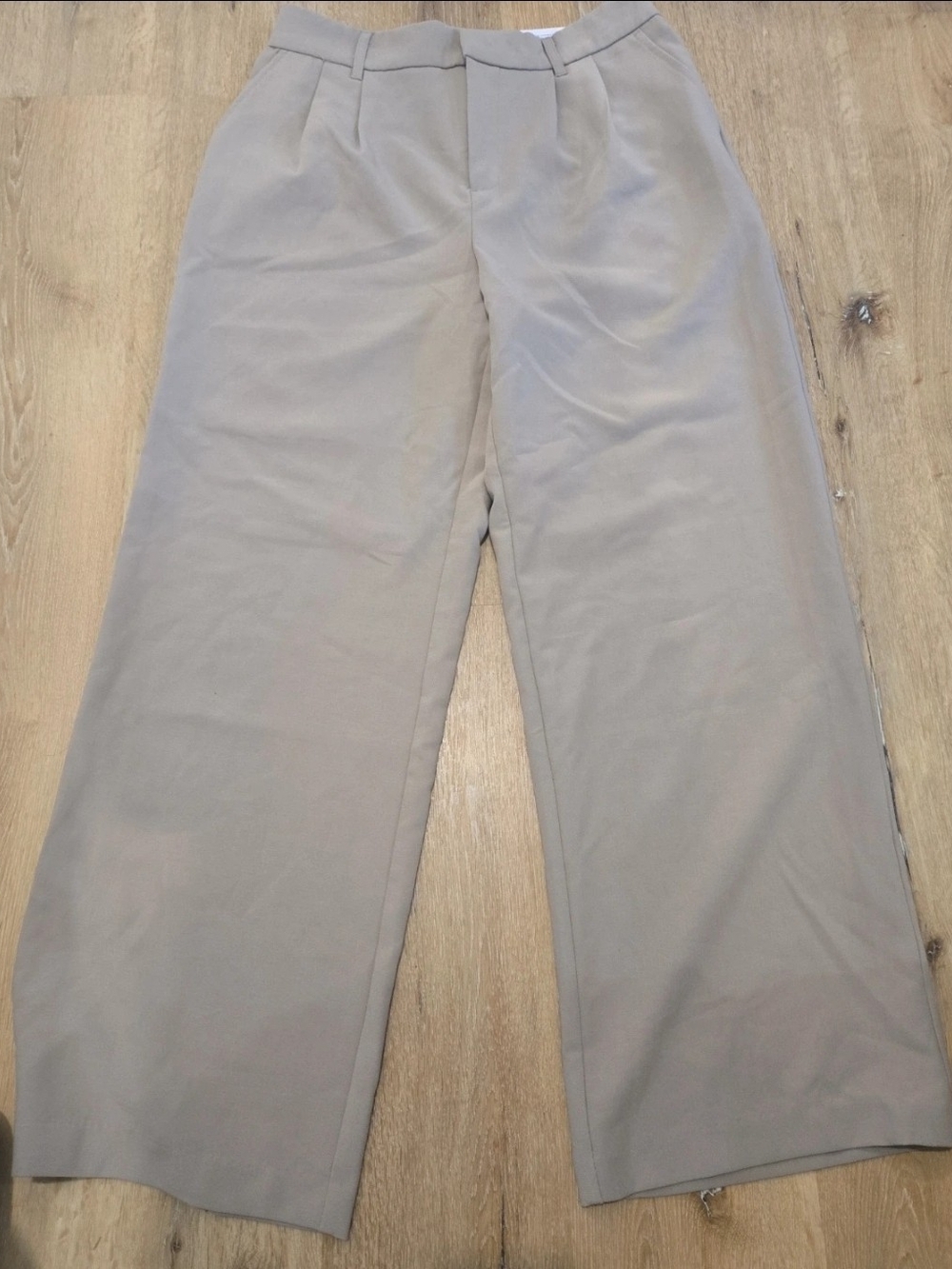 Kohl's Men's Wide-Leg Chinos in Light Taupe